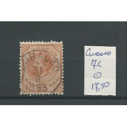 Curacao  7C  Willem III 1873   VFU/gebr  CV  17,5 €