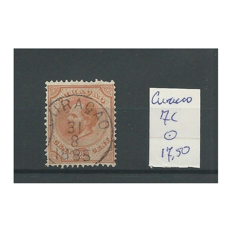 Curacao  7C  Willem III 1873   VFU/gebr  CV  17,5 €