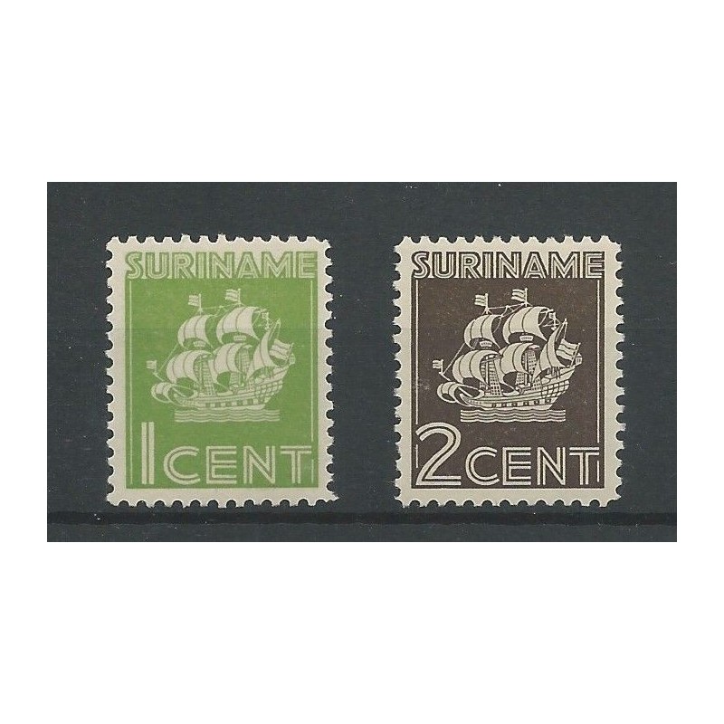 Suriname 200-201  Scheepje MNH/postfris  CV 3,50 € PRACHT !!