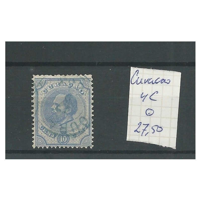 Curaçao  4C  Willem III 1873   VFU/used  CV  27,5 €