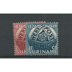 Suriname 278-279 Wereldpostvereniging MNH  CV 15 € EXTREMELY FINE !!
