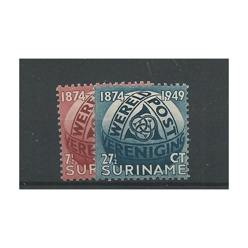 Suriname 278-279 Wereldpostvereniging MNH  CV 15 € EXTREMELY FINE !!
