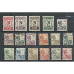 Suriname 87-103  Wilhelmina MH/unused CV 147 € EXTREMELY FINE !!