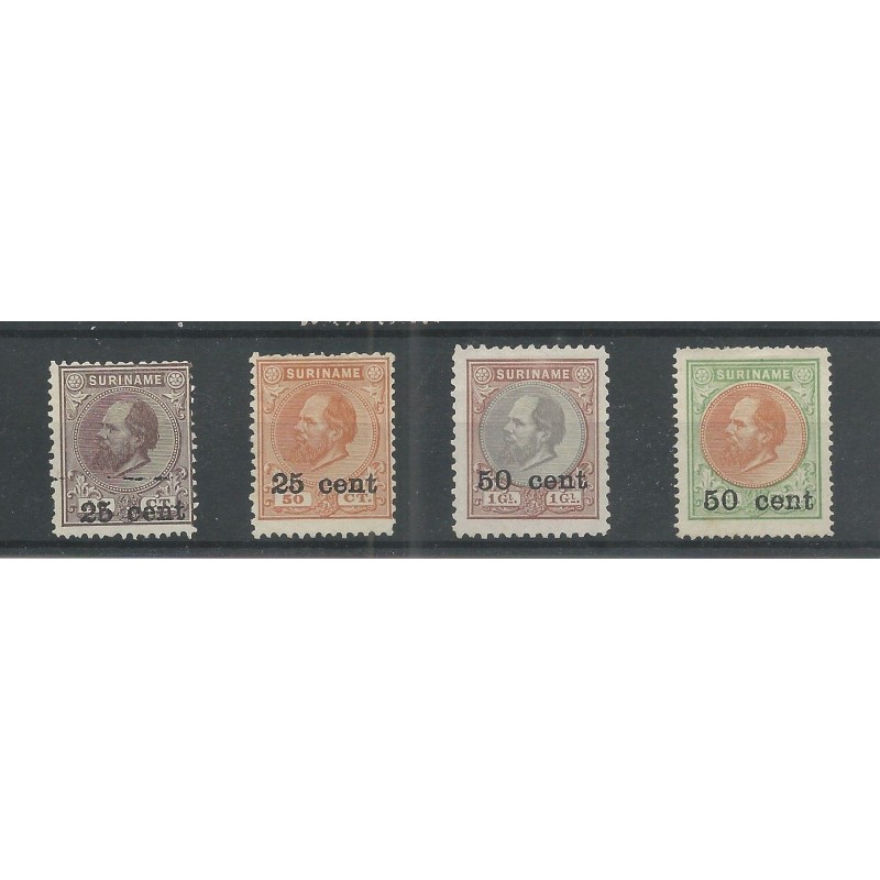 Suriname 37-40 Hulpuitgifte MH/ongebr  CV 220 € PRACHT !!