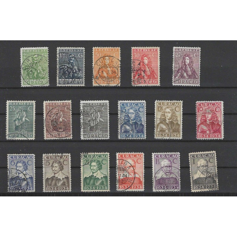 Curaçao 104-120 GEZAG-set  VFU/used  CV 273 € EXTREMELY FINE !!