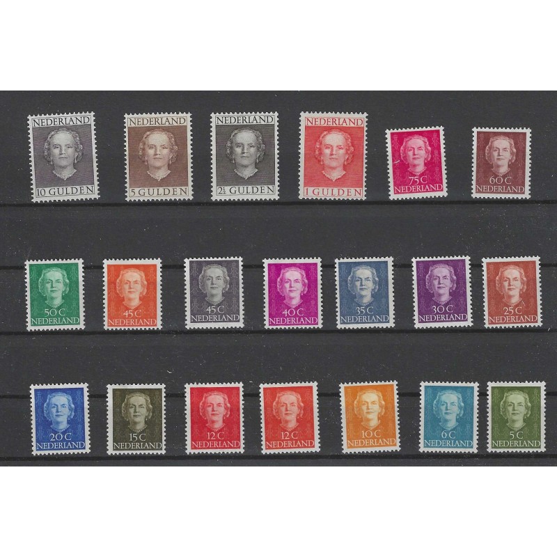 Netherlands  518/533, 534/537  EN FACE  MH/unused CV 510 € EXTREMELY FINE !!