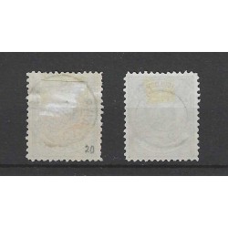 Netherlands 45/46 with "AMSTERDAM-8 1898" small round cancel VFU/used  CV 75+ €