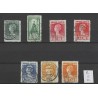 Netherlands 121B-127B  Wilhelmina  VFU/used  CV 30 €  Extremely fine !!
