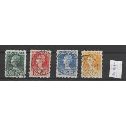 Netherlands 121L-126L Wilhelmina  VFU/used  CV 18 €  Extremely fine !!