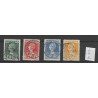 Netherlands 121L-126L Wilhelmina  VFU/used  CV 18 €  Extremely fine !!