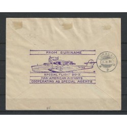 Suriname LP8-14 DO-X op brief naar Curacao 17-8-1931  CV 400 €  Pracht !!