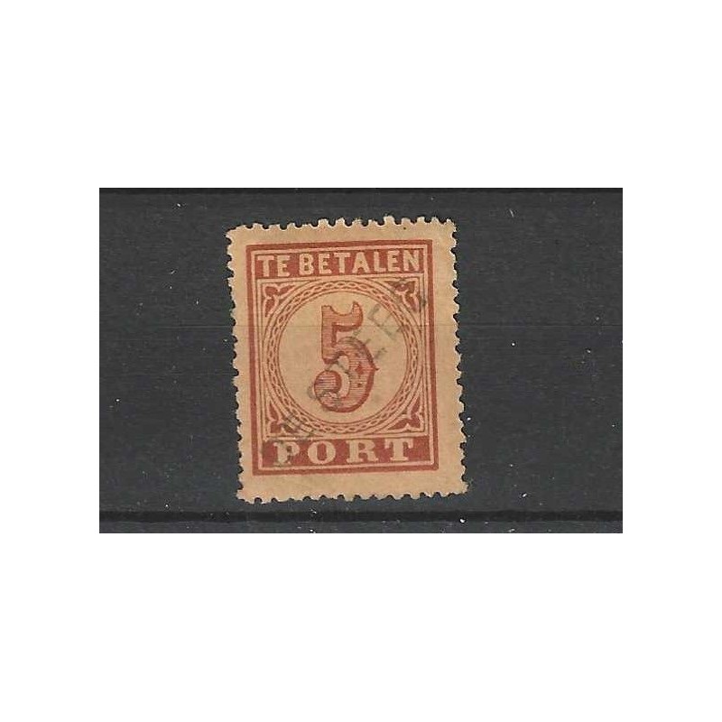 Netherlands P1 with "DE STEEG" straight-line cancel VFU/used CV 15++ €  Extremely fine !!