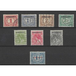 Netherlands D1-8 Official "ARMENWET" VFU/used CV 240 €  Extremely fine !!