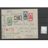 Netherlands 121, 129-131  Wilhelmina on Registered cover  VFU/used CV -,- €  Extremely fine !!