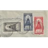 Netherlands 121, 129-131  Wilhelmina on Registered cover  VFU/used CV -,- €  Extremely fine !!