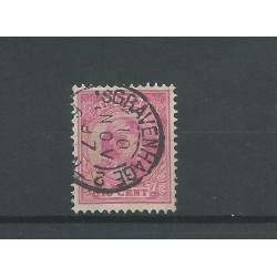 Netherlands 37 "GRAVENHAGE-2 1897"   VFU/used   CV  35 €