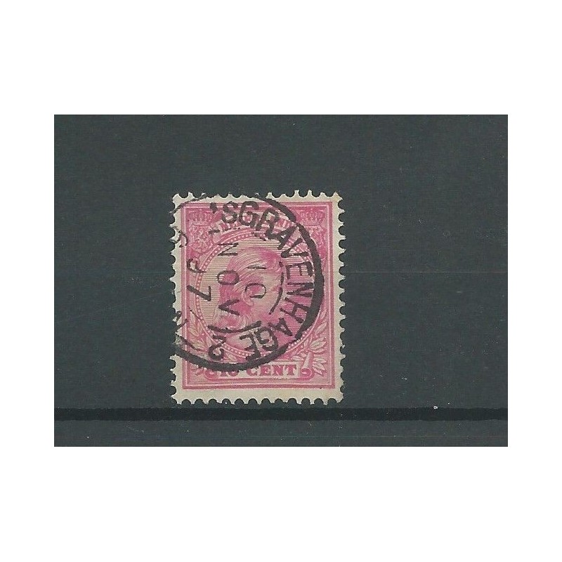 Netherlands 37 "GRAVENHAGE-2 1897"   VFU/used   CV  35 €