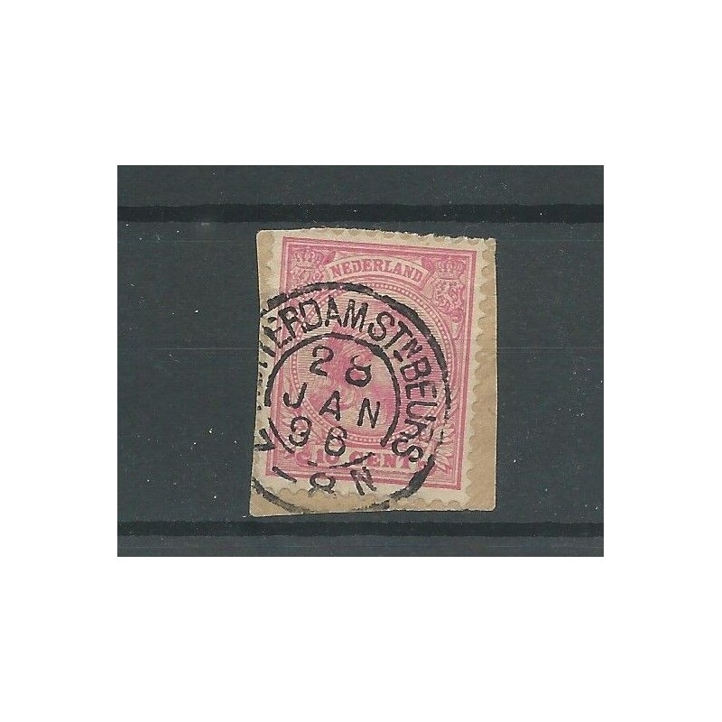 Netherlands 37 "ROTTERDAM STnBEURS 1896"   VFU/used   CV  25 €