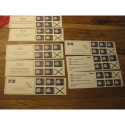 Netherlands PB6a/6s, PB6eF, PB6fFp, PB6fFq Postzegelsboekjes MNH  CV 265 €