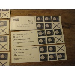 Netherlands PB6a/6s, PB6eF, PB6fFp, PB6fFq Postzegelsboekjes MNH  CV 265 €
