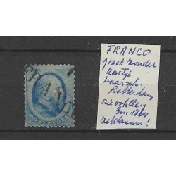 Netherlands 4 with "FRANCO" without kastje  VFU/used  CV ?? €