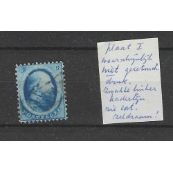 Netherlands 4 willem III  plaat I  VFU/used  CV 45 €