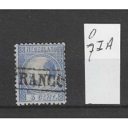 Netherlands 7IA Willem III  1867  VFU/used  CV 35 €