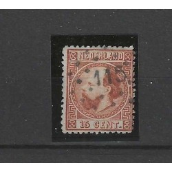 Netherlands 9I-C Willem III  numeral dot cancel 115 VFU/used  CV 47,5 €
