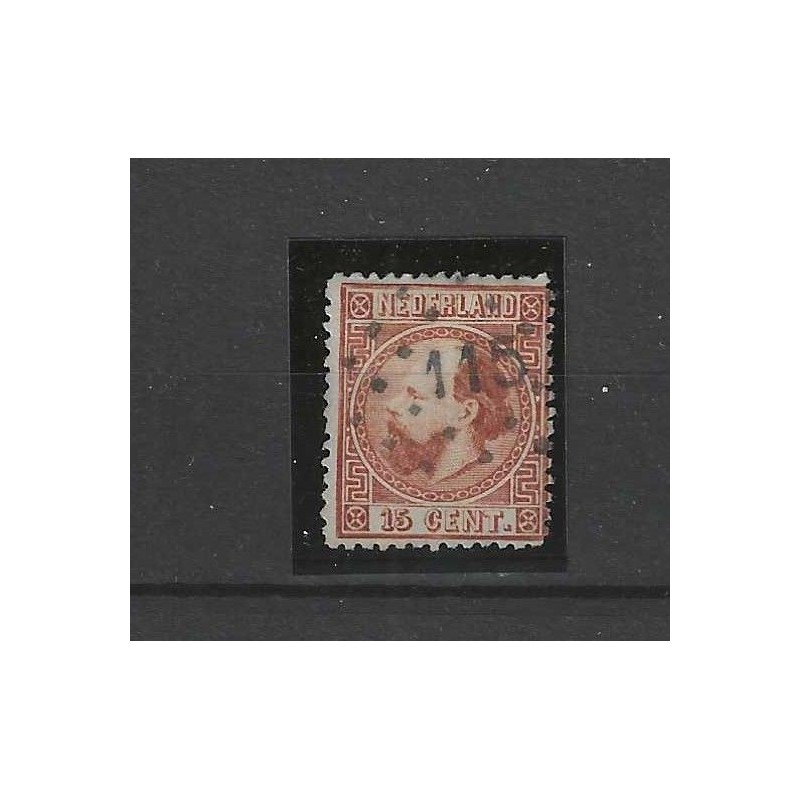 Netherlands 9I-C Willem III  numeral dot cancel 115 VFU/used  CV 47,5 €