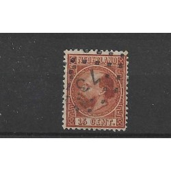 Netherlands 9I-C Willem III  numeral dot cancel 73 VFU/used  CV 45 €