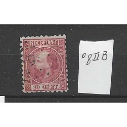 Netherlands 8II-B Willem III  VFU/used  CV 10 €