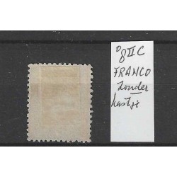 Netherlands 8II-C "Franco without kastje"  VFU/used  CV 30 €