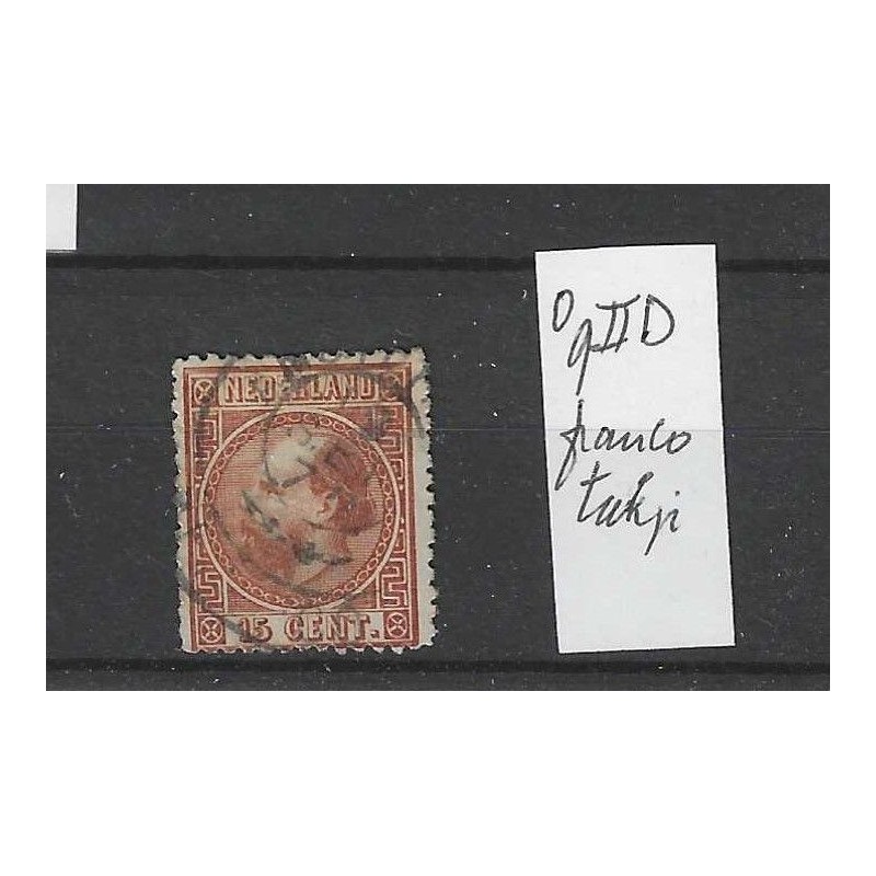 Nederland 9II-D met "Franco-takje 1875" VFU/gebr  CV 45 €