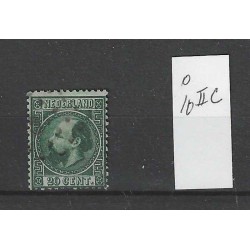 Netherlands 10II-C Willem III  VFU/used  CV 35 €