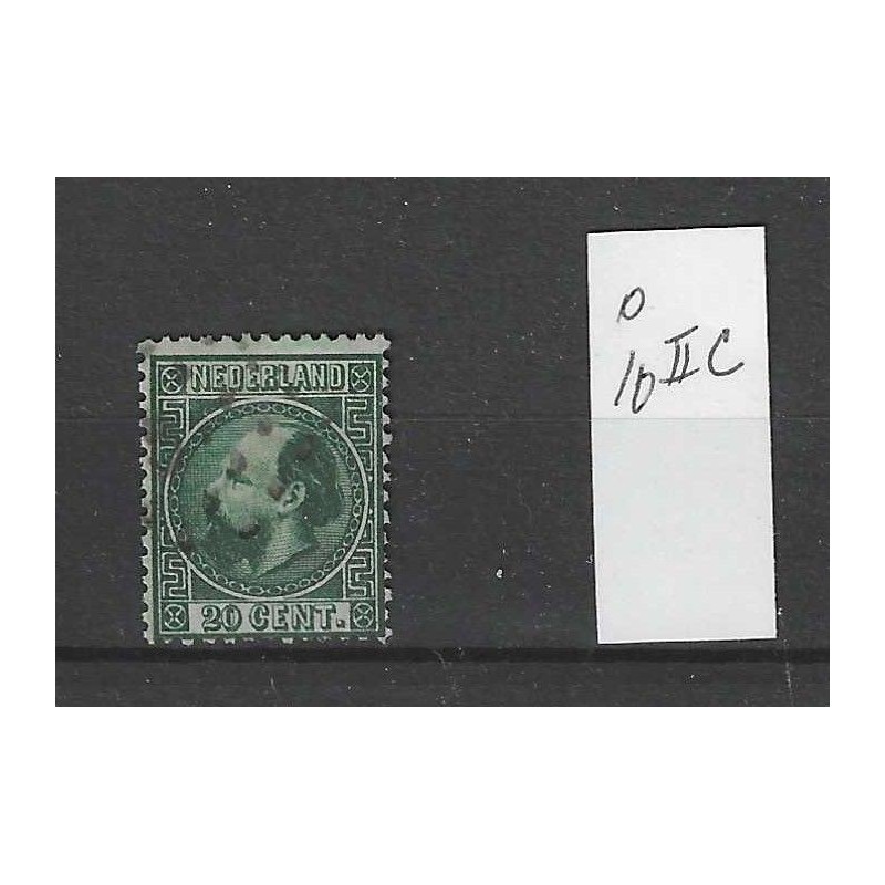 Nederland 10II-C Willem III  VFU/gebr  CV 35 €