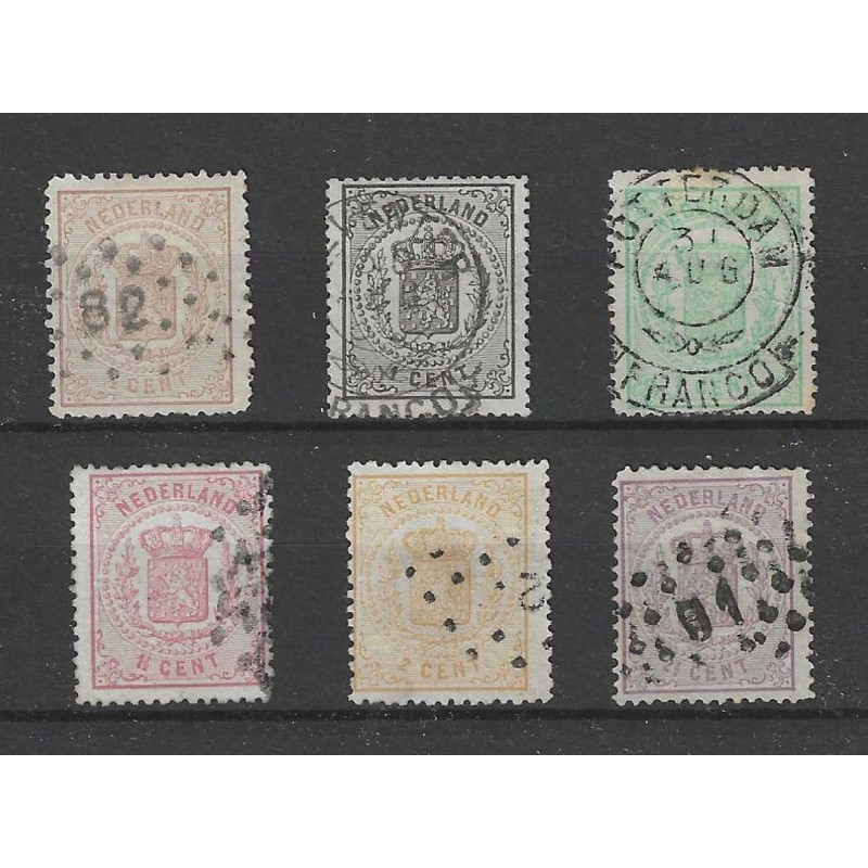 Nederland 13-18 Wapen serie VFU/gebr  CV 334 €