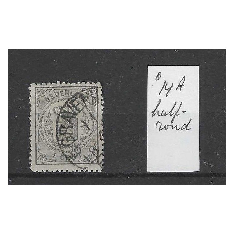 Nederland 14P "Zonder zwarte punt" VFU/gebr  CV 180 €
