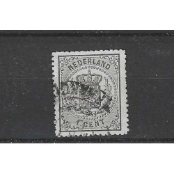 Netherlands 14A Arms 1869 VFU/used  CV 100 €