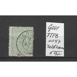 Netherlands 15 with "GOOR 1874" franco-takje" VFU/used  CV 130 €