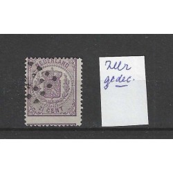 Netherlands 18 Arms zeer gedecentreerd VFU/used  CV 100 €