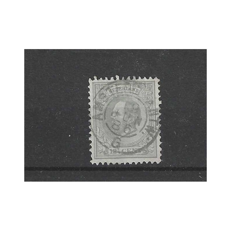 Nederland 22 met "AMSTERD:ANTW:-G 1886" VFU/gebr  CV 10+ €