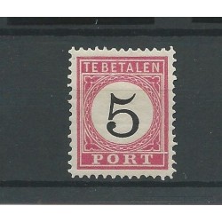 Dutch East Indies  P6fd-B  DOORLOPER  MH/unused  CV 23 €