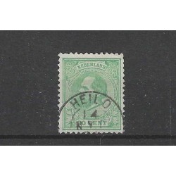 Netherlands 24 with "Heilo"  small round cancel VFU/used  CV 40+ €