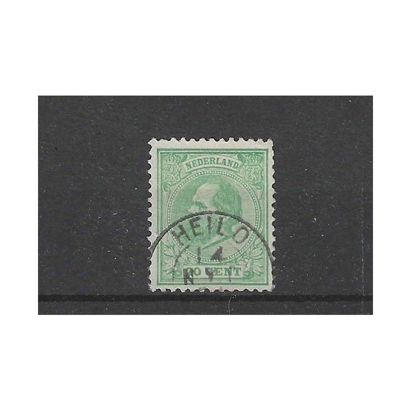Netherlands 24 with "Heilo"  small round cancel VFU/used  CV 40+ €