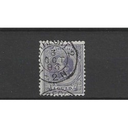Netherlands 28 with "Utrecht-2 1893"  small round cancel VFU/used  CV 77 €