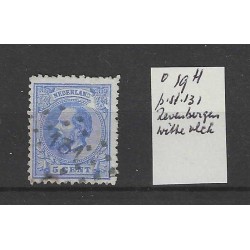 Netherlands 19 with 131 numeral dot cancel and drukfout VFU/used  CV ?? €