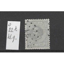 Netherlands 22K Willem III 1872 VFU/used  CV 72 €