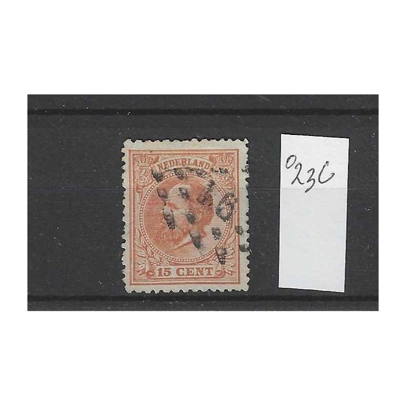 Nederland 23C Willem III 1872 VFU/gebr  CV 17 €