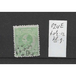 Netherlands 24E  Willem III  1872  VFU/used  CV 100 €