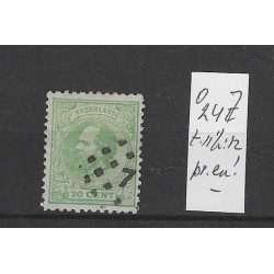 Netherlands 24J  Willem III  1872  VFU/used  CV 20 €